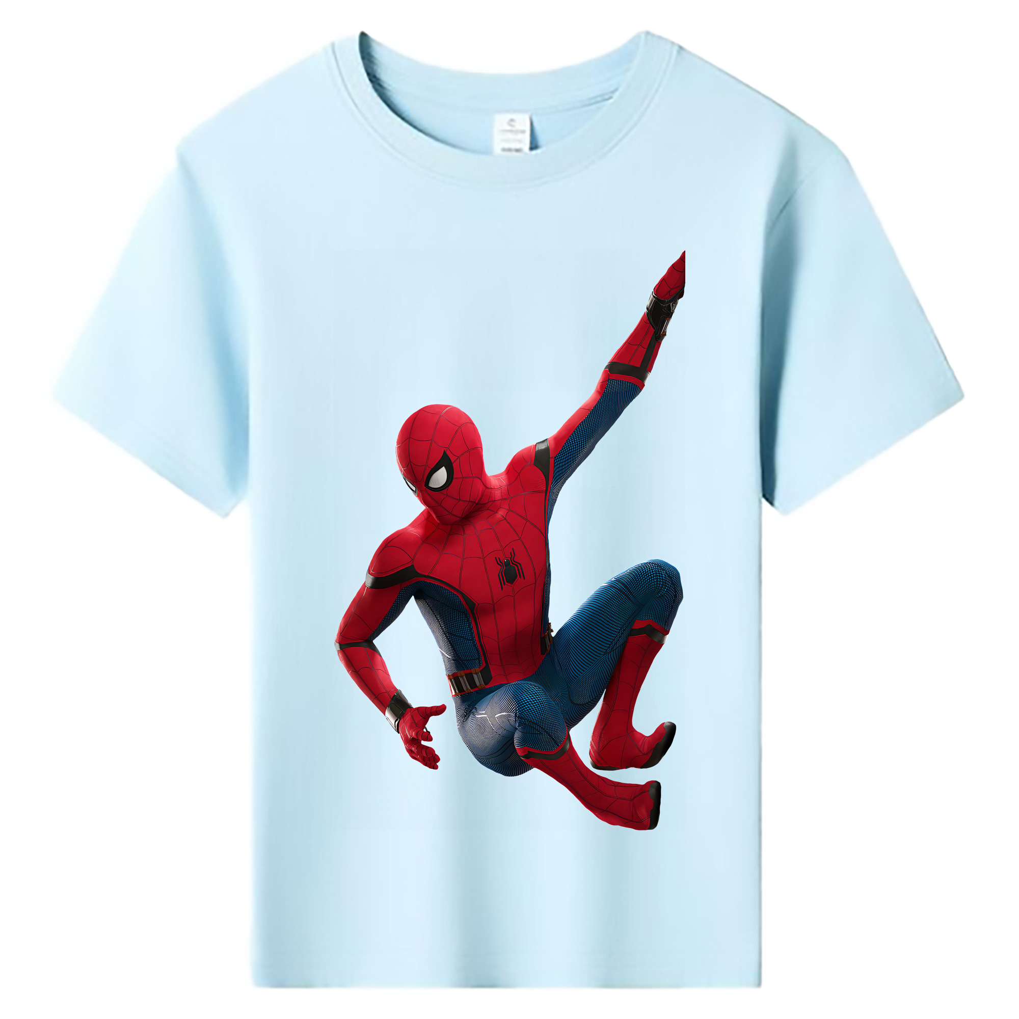 （画像用） Spider Man スパイダーマン 綿100％キッズTシャツ（フロントプリント）